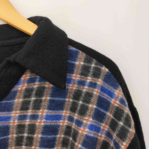 ワイズフォーメン Ys for men チェック ウール スキッパーニット メンズ
