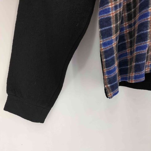 ワイズフォーメン Ys for men チェック ウール スキッパーニット メンズ