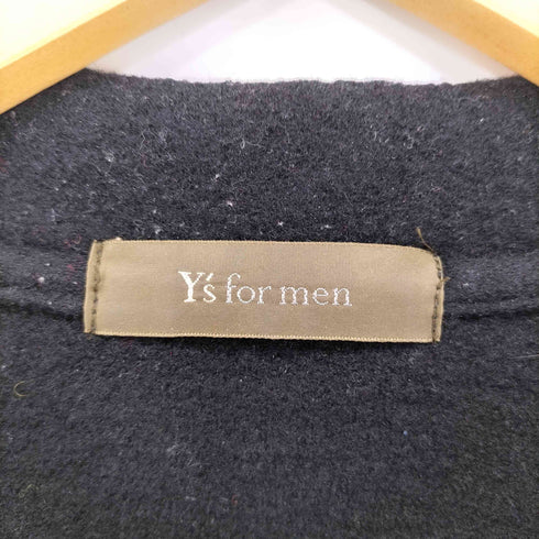 ワイズフォーメン Ys for men チェック ウール スキッパーニット メンズ