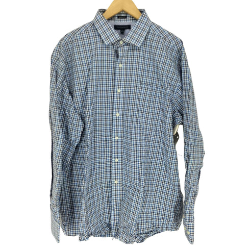 トミーヒルフィガー TOMMY HILFIGER 小花×チェック コットンシャツ メンズ 17 34-35
