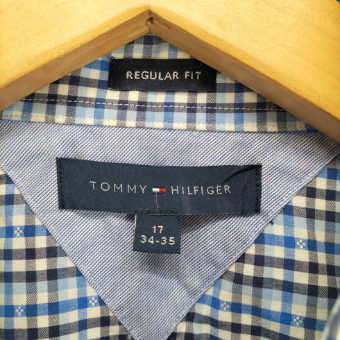 トミーヒルフィガー TOMMY HILFIGER 小花×チェック コットンシャツ メンズ 17 34-35
