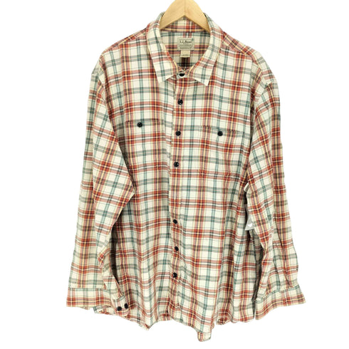 エルエルビーン L.L.Bean 90S~ チェックコットンネルシャツ メンズ XL-TALL