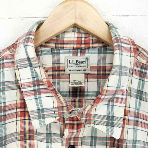 エルエルビーン L.L.Bean 90S~ チェックコットンネルシャツ メンズ XL-TALL