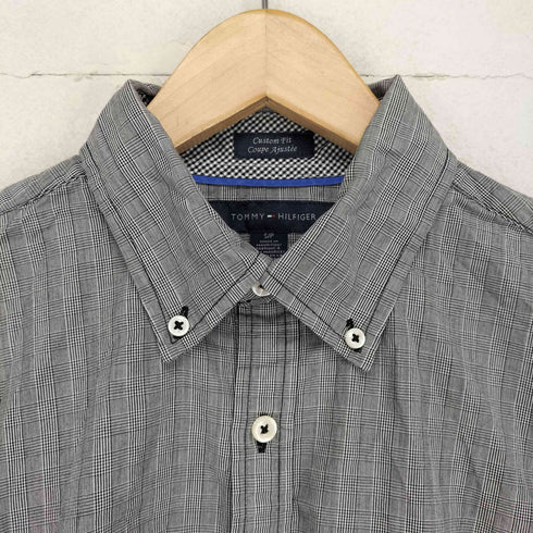 トミーヒルフィガー TOMMY HILFIGER グレンチェックボタンダウンシャツ メンズ S