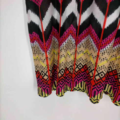 カルヴェン CARVEN マルチカラー 総柄カットソー レディース S