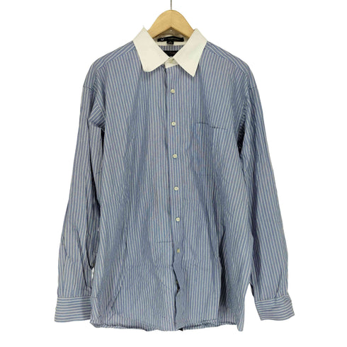 トミーヒルフィガー TOMMY HILFIGER ストライプクレリックシャツ メンズ 16 34-35