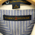 トミーヒルフィガー TOMMY HILFIGER ストライプクレリックシャツ メンズ 16 34-35