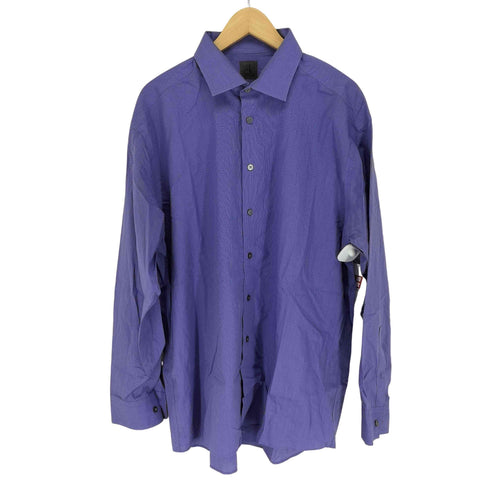 シーケーカルバンクライン ck Calvin Klein NON-IRON ストライプコットンシャツ メンズ 17 1/2 34-35