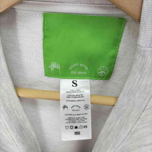 MrGreen PSYCHEDELICS USA製 ロゴプリント 袖ロゴ L/S クルーネック スウェットトレーナー レディース import:S
