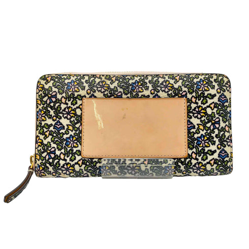 トリーバーチ TORY BURCH ラウンドジップ 花柄 長財布 レディース