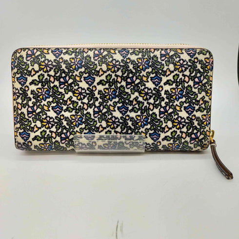 トリーバーチ TORY BURCH ラウンドジップ 花柄 長財布 レディース
