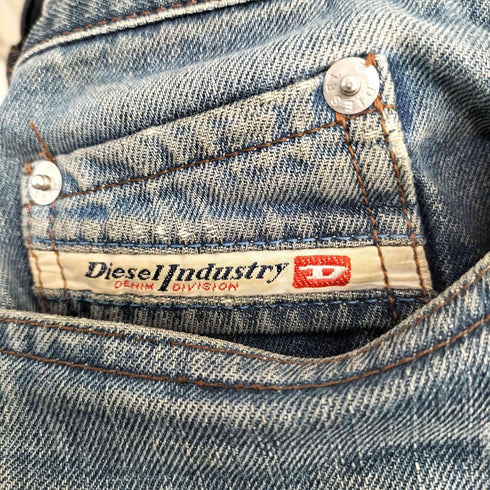ディーゼル DIESEL 00S イタリア製 ボタンフライ セミフレア デニムパンツ Y2K メンズ 33