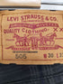 リーバイス Levis 505 チェックパンツ メンズ 30