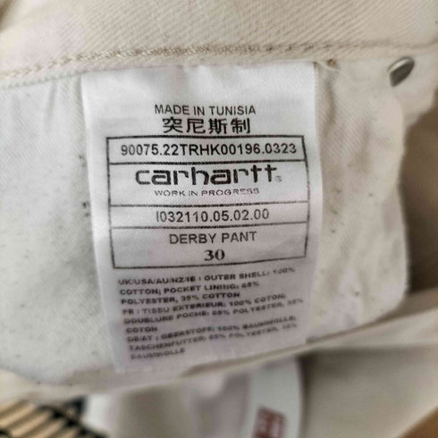 カーハートワークインプログレス Carhartt WIP DERBY PANTS メンズ 30inch