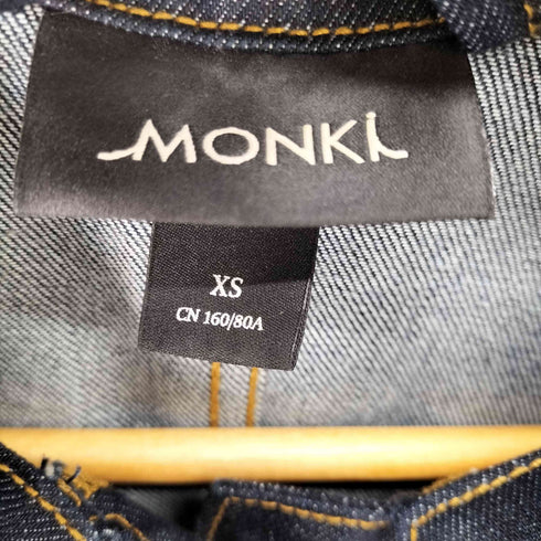 MONKL L/S フロントポケット デニムシャツワンピース レディース JPN:XS