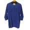フリルデザイン ノーカラー L/S チェックシャツチュニック レディース
