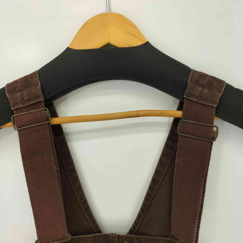 カーハート Carhartt メキシコ製 ダック地 コットン ダブルニー オーバーオール メンズ 44×32