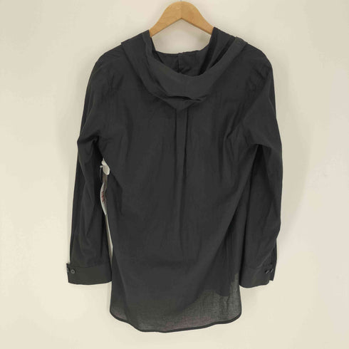ヨウジヤマモト Yohji Yamamoto 25SS COLLECTION 100 KHADI DRAPED DETAIL HOOD DRESS カディ ドレ―ブ ディティールフード ドレープ ブラウス レディース JPN:2