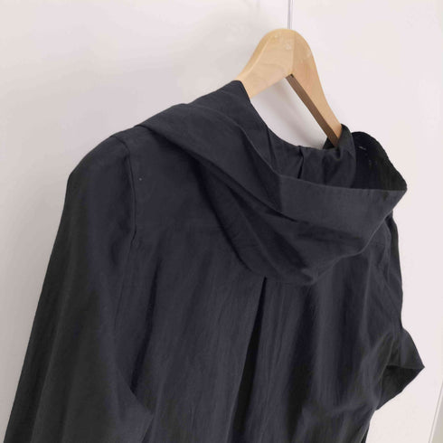 ヨウジヤマモト Yohji Yamamoto 25SS COLLECTION 100 KHADI DRAPED DETAIL HOOD DRESS カディ ドレ―ブ ディティールフード ドレープ ブラウス レディース JPN:2