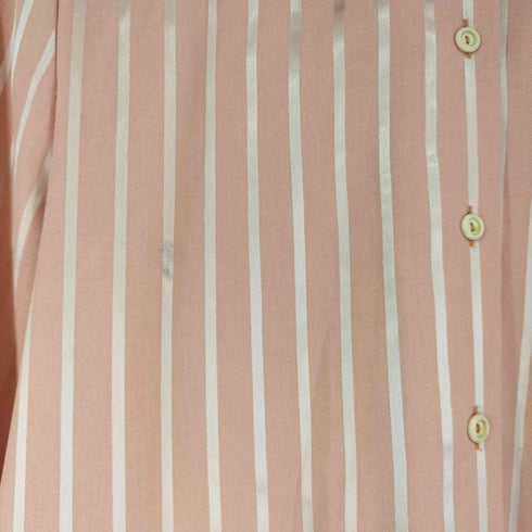 シャインストライプ L/S シャツ レディース