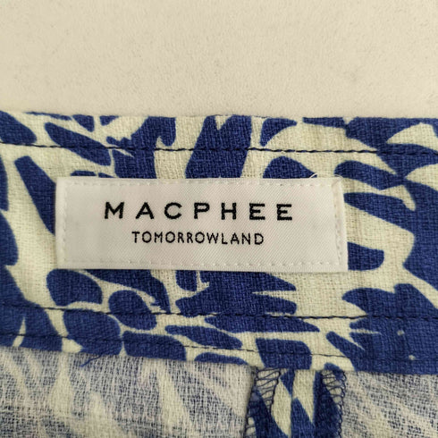 マカフィー MACPHEE バニラプランツプリント Aラインスカート レディース JPN:36