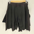 ヨウジヤマモト Yohji Yamamoto 24SS WATER BASED DYE LAMB SKIN CUT SHORT PANTS B ウォーター ベース ダイ ラム スキン カット ショート パンツ レディース JPN:1