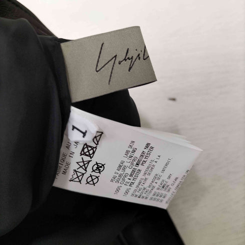 ヨウジヤマモト Yohji Yamamoto 24SS WATER BASED DYE LAMB SKIN CUT SHORT PANTS B ウォーター ベース ダイ ラム スキン カット ショート パンツ レディース JPN:1