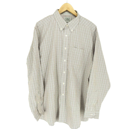 エルエルビーン L.L.Bean WRINKLE RESISTANT チェックシャツ メンズ 16 1/2-34