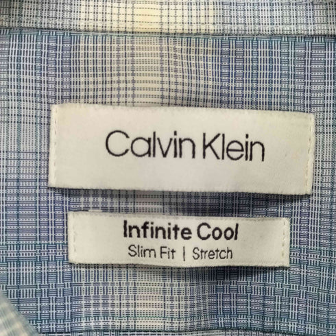 カルバンクライン CALVIN KLEIN infinite cool オンブレチェックシャツ メンズ 17 32/33 XL