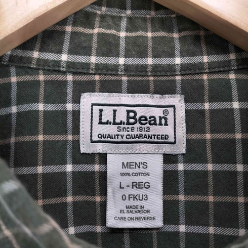 エルエルビーン L.L.Bean チェック柄ネルシャツ メンズ L-REG