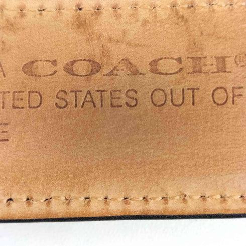 コーチ COACH USA製 ゴールド金具 レザーベルト メンズ