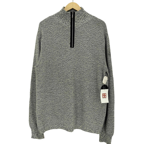 エルメネジルドゼニア Ermenegildo Zegna ハーフジップ コットンニット メンズ import:L