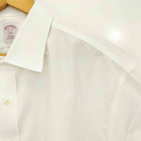 ブルックスブラザーズ BROOKS BROTHERS REGULAR FIt NON IRON ドレスシャツ ダブルカフス メンズ 17 1/2 - 34