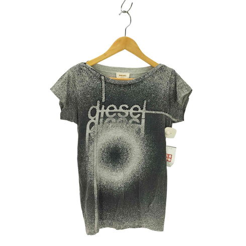 ディーゼル DIESEL 総柄 クルーネックTシャツ Y2K レディース JPN:XS
