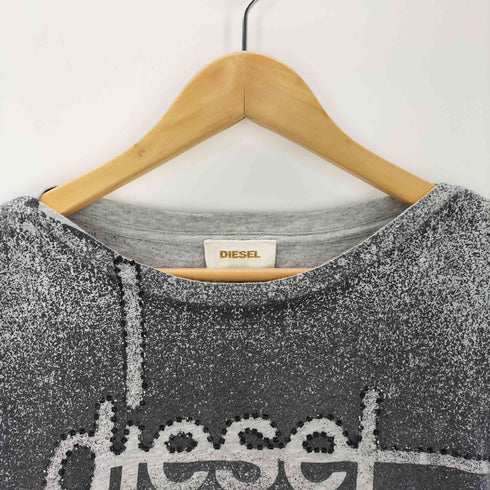 ディーゼル DIESEL 総柄 クルーネックTシャツ Y2K レディース JPN:XS