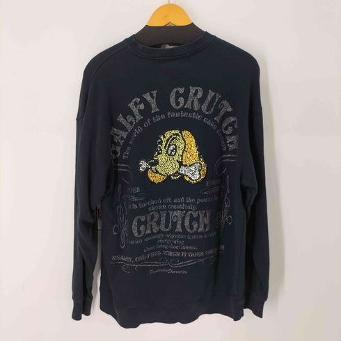 ガルフィー GALFY ラインストーン ロゴ刺繍クルーネックスウェット メンズ FREE