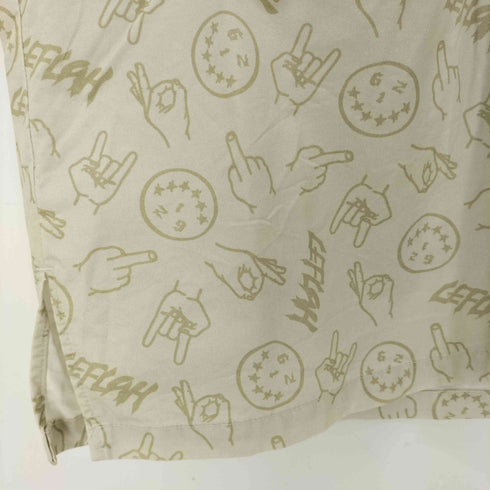 レフラー Leflah 総柄 半袖シャツ メンズ JPN:XL