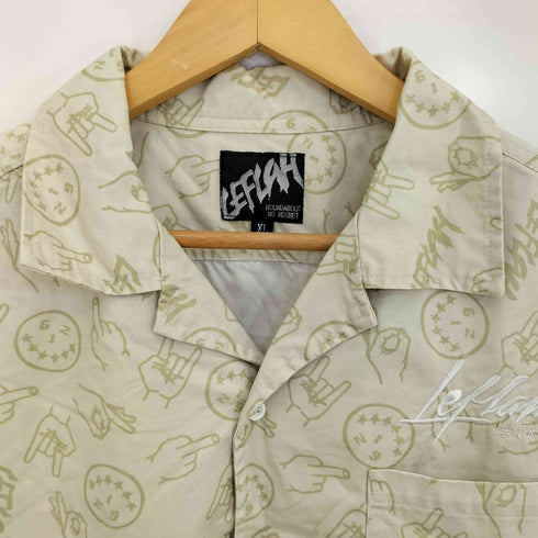 レフラー Leflah 総柄 半袖シャツ メンズ JPN:XL