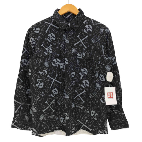 レフラー Leflah ボーン柄 シャツ メンズ JPN:M