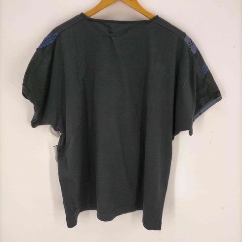 somari imagination バイアスレースコットンTシャツ レディース JPN:2