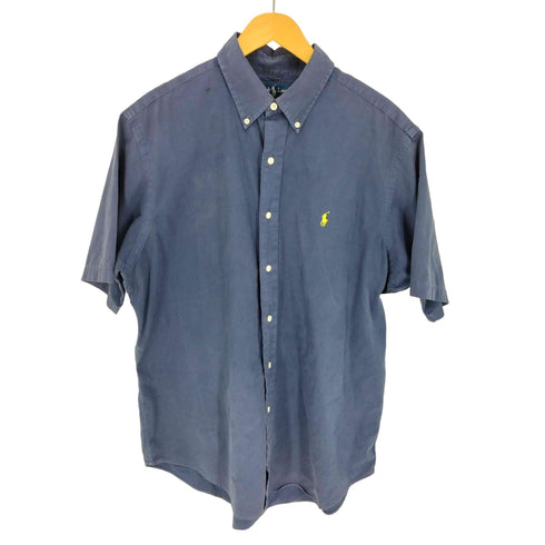 ラルフローレン RALPH LAUREN CLASSIC FIT ポニー刺繍 S/S B.D ブロード シャツ メンズ import:L