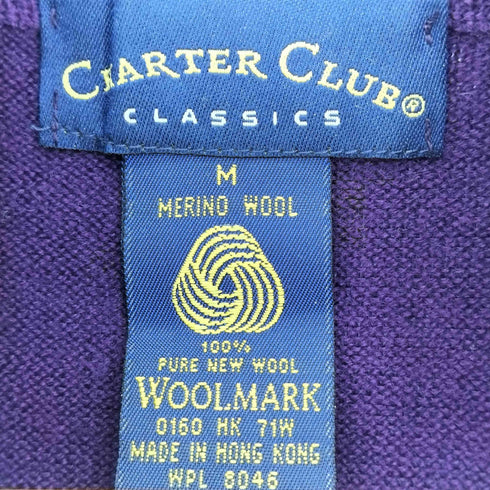 CHARTER CLUB 香港製 メリノウール ハイネック ニット レディース JPN:M