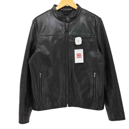 コーチ COACH カウレザー シングル ライダース ジャケット メンズ import:M