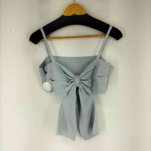 キャンディストリッパー Candy Stripper BIG RIBBON KNIT BUSTIER レディース FREE