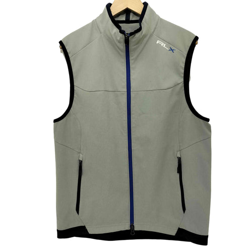 アールエルエックスラルフローレン RLX RALPH LAUREN ロゴプリント ダブルジップ ベスト メンズ import:M
