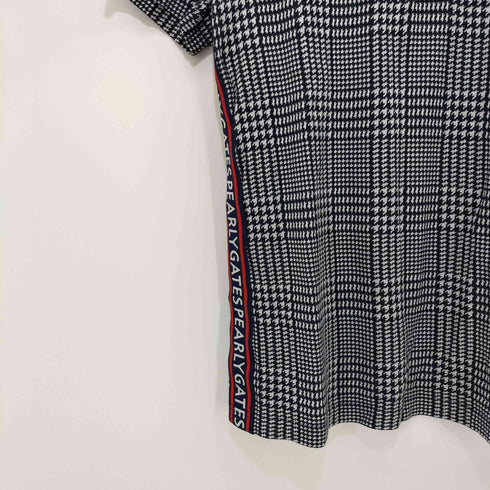 パーリーゲイツ PEARLY GATES 千鳥格子 ロゴワッペン S/S ポロシャツ メンズ 4