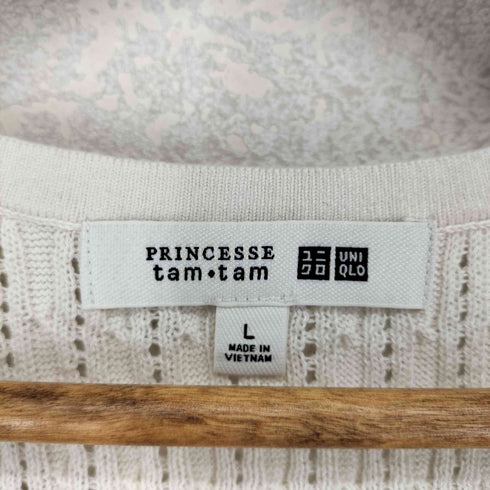 ユニクロ UNIQLO ×PRINCESSE TAM TAM 25SS ポインテールニットヘンリーネックセーター レディース JPN:L