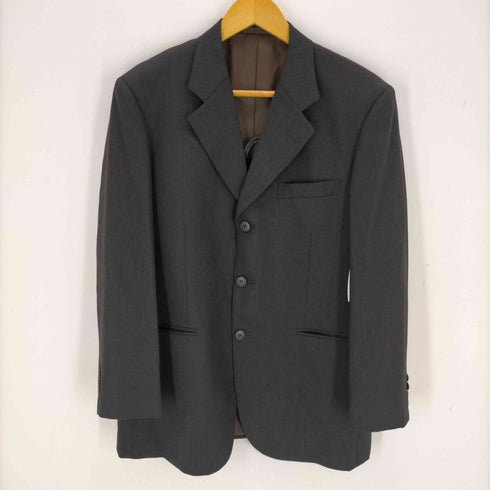 LucchettA ピンストライプ 3B ウールセットアップ メンズ 90A4