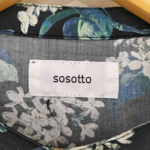 ソソット sosotto フラワープリント ワンピース レディース