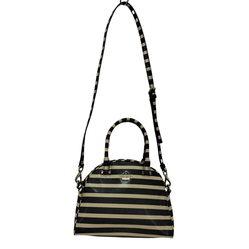 ケイトスペード Kate spade ボーダー柄2WAYレザーバッグ レディース